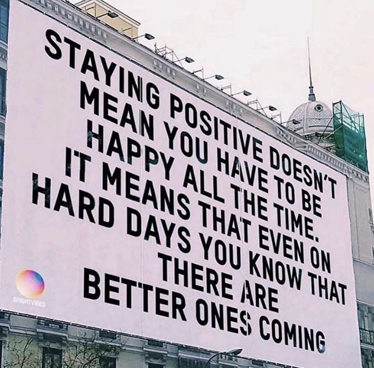 staying positive